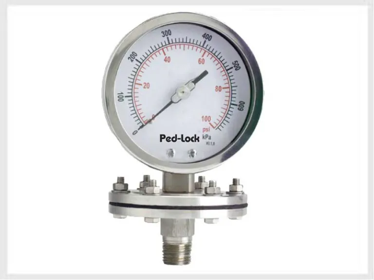 bourdontube pressure gauge